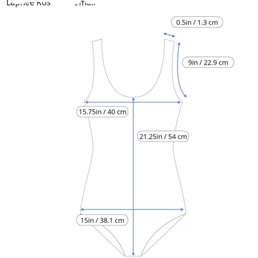 π€ Classic Black One-Piece Swimsuit by LAPHEE ROSE - Tummy Control! π€ - Picture 5 of 8